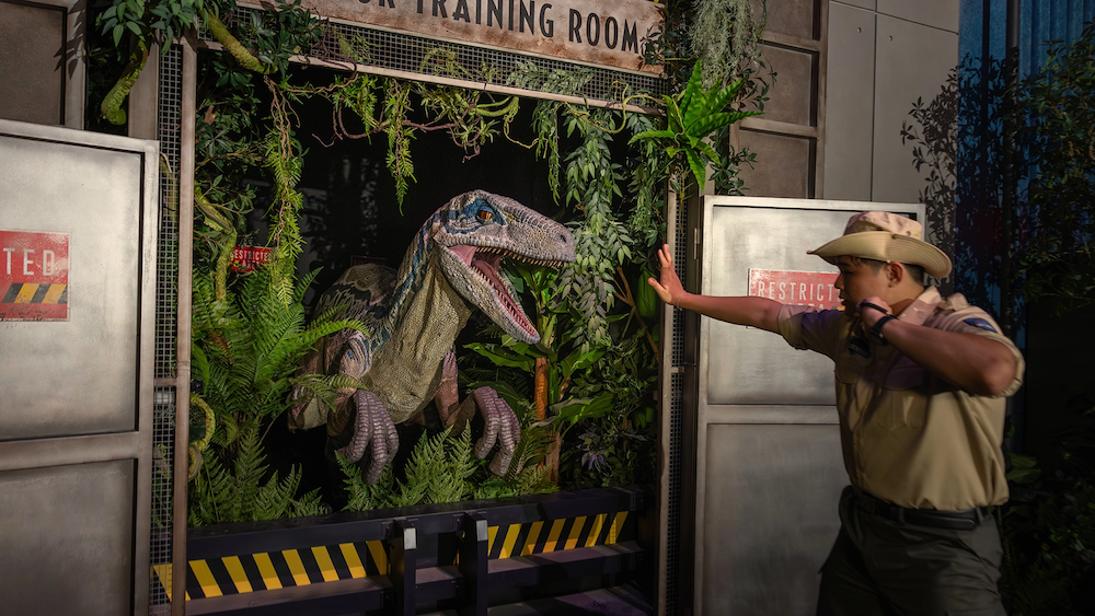 Meeting life-sized dinosaurs at Jurassic World, a top thing to do in Bangkok with kids